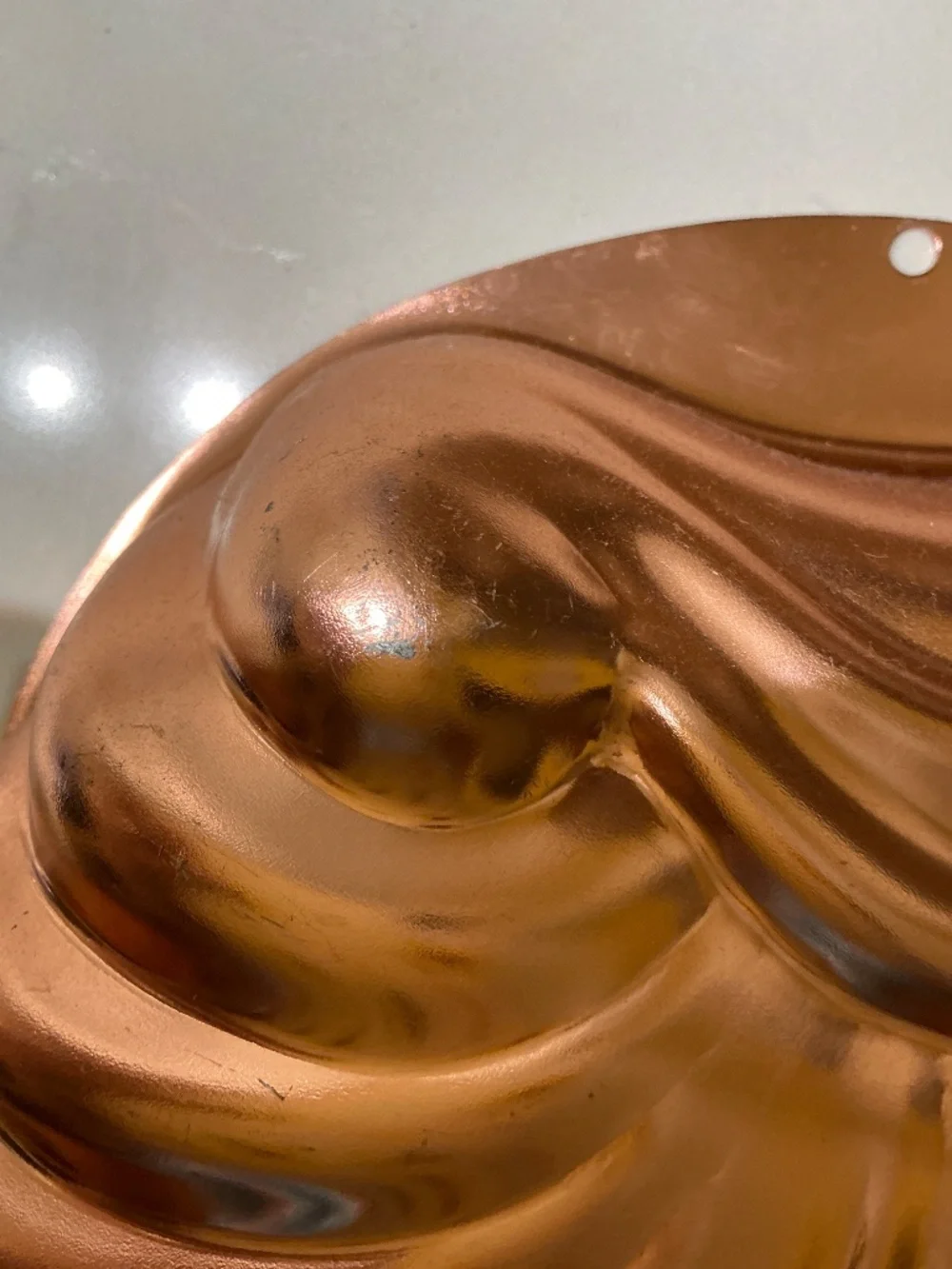 Vintage Wear-Ever Copper Shell Mold #2980 – 6 Cup – Coastal Kitchen Wall Decor